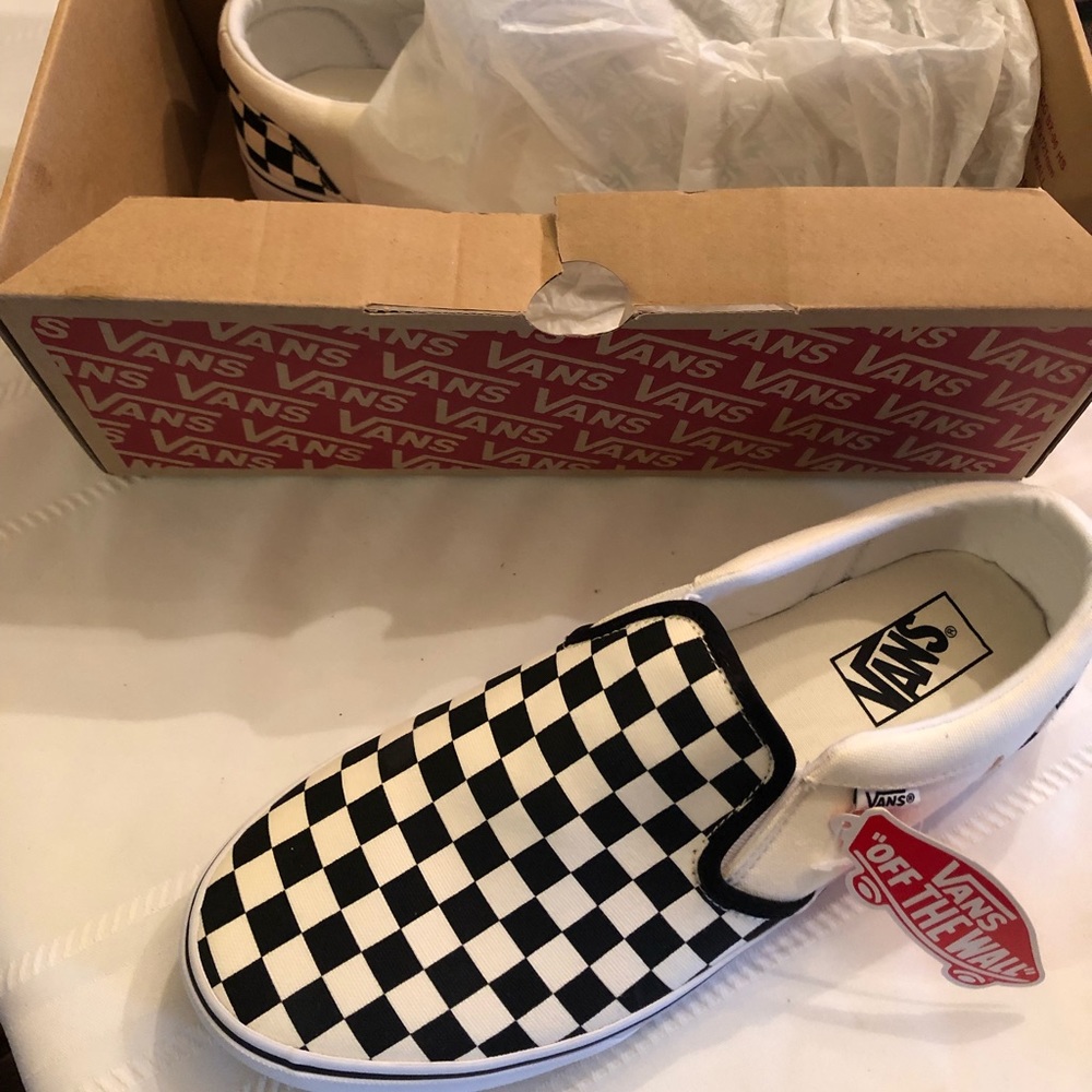 Vans 10 M Asherch Black and white checkered